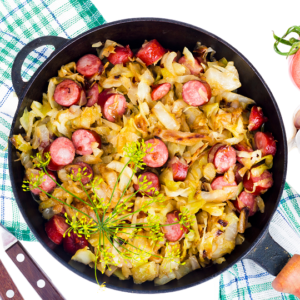 Cabbage with Smoked Turkey