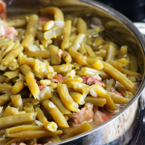 Green Beans with Smoked Turkey